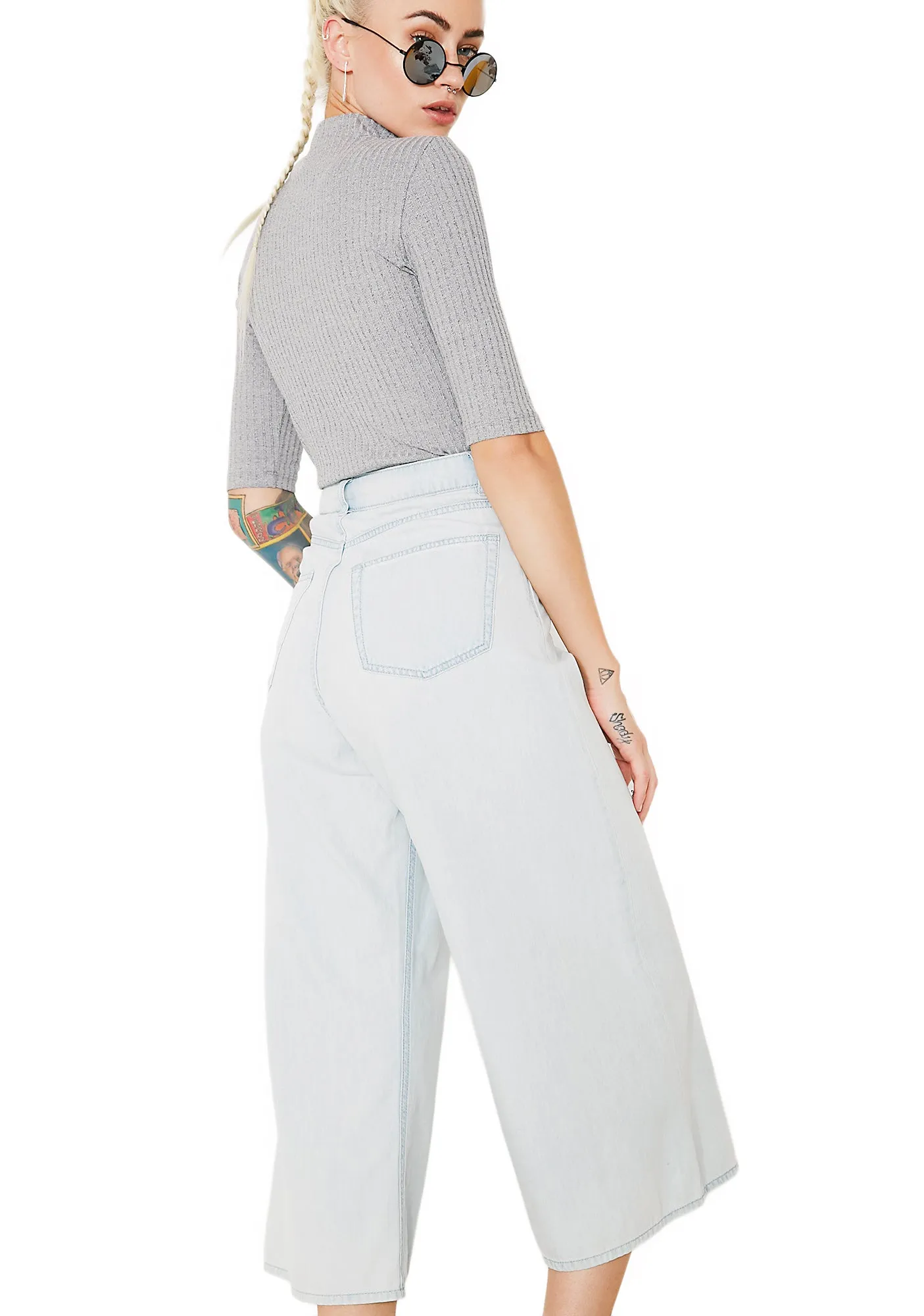 Abstract Denim Trousers