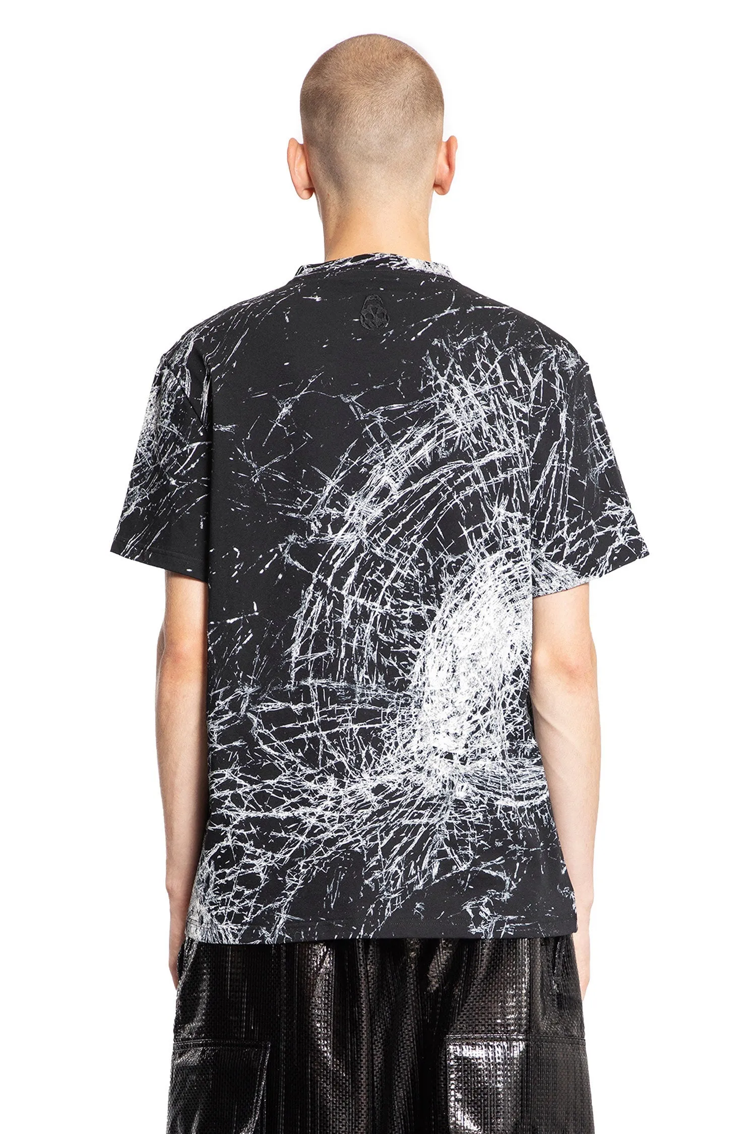 ALEXANDER MCQUEEN MAN BLACK T-SHIRTS & TANK TOPS