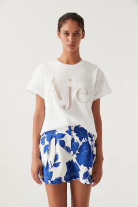 Alice Embroidered Logo Tee