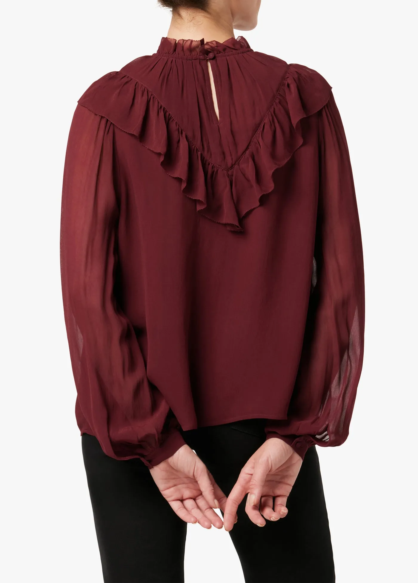 BAILEY RUFFLE BLOUSE