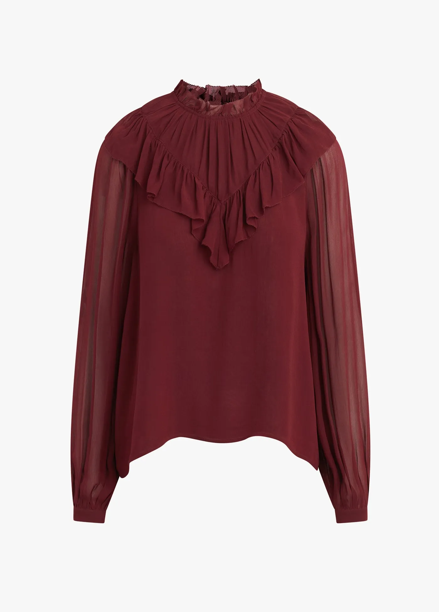 BAILEY RUFFLE BLOUSE