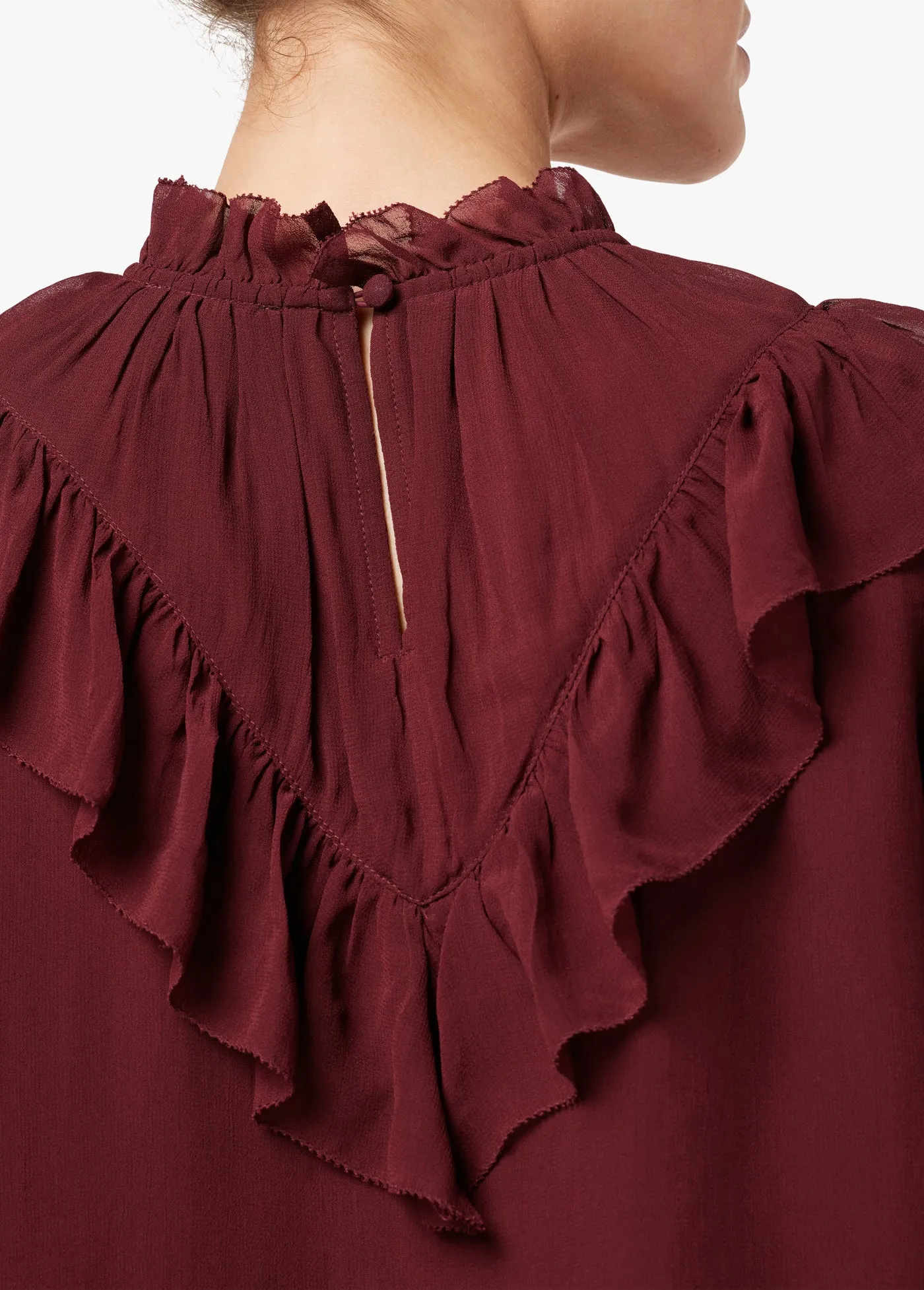 BAILEY RUFFLE BLOUSE