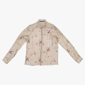 Beige Floral Shirt