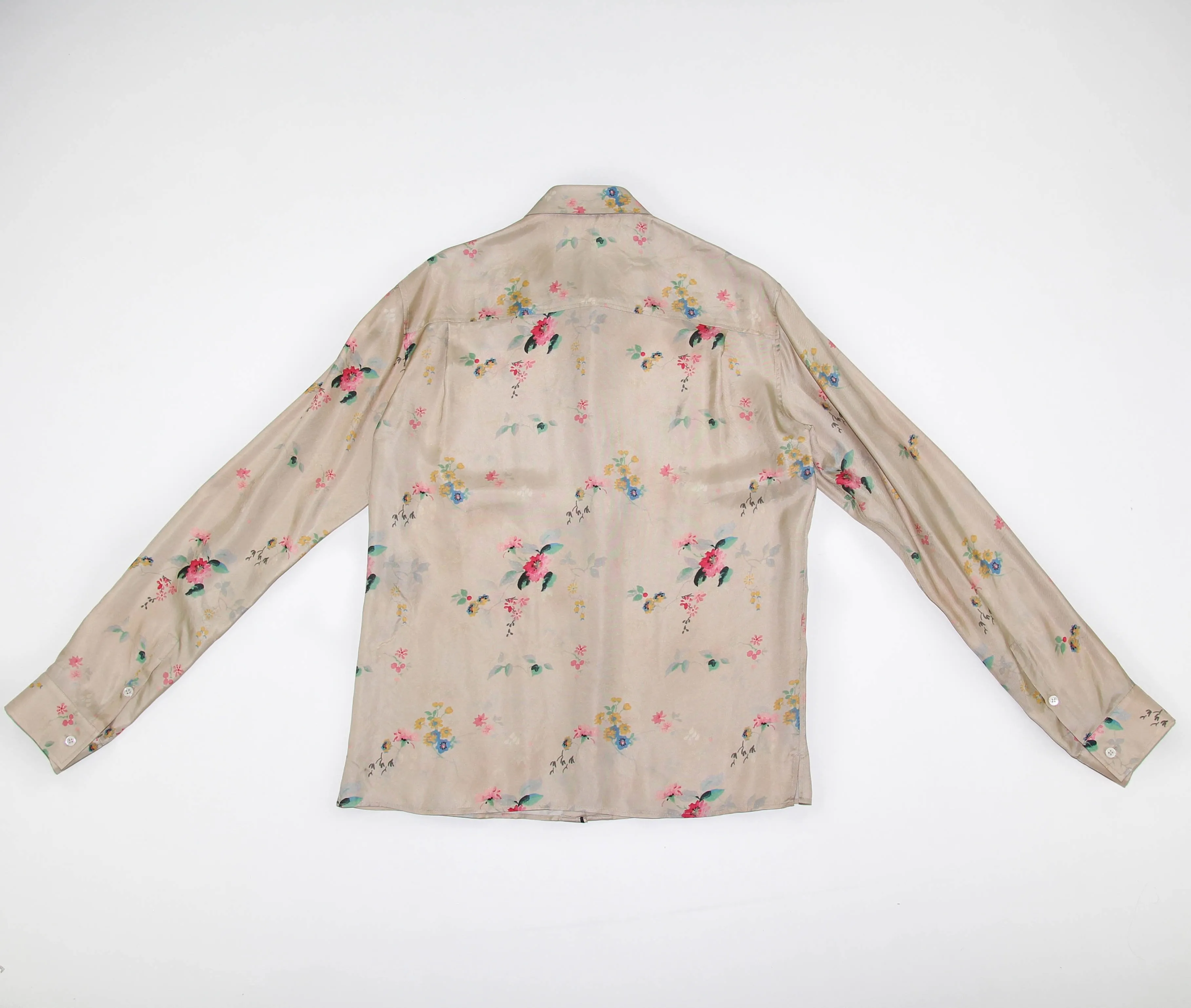 Beige Floral Shirt