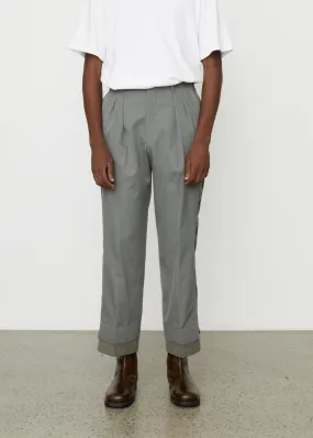 Broken Wide 2-Pleated Trousers