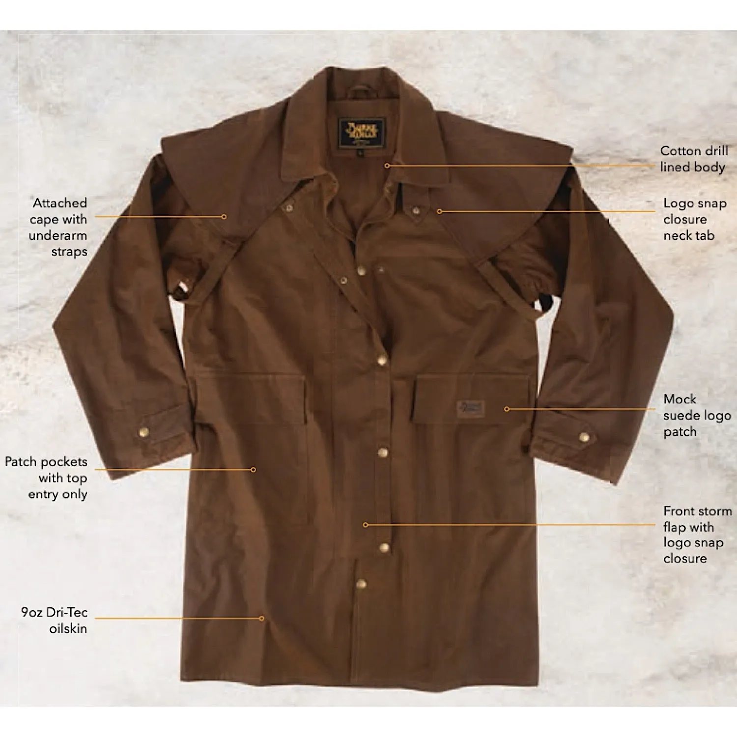 Burke & Wills Stockman Short Coat - Bronze