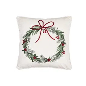 Christmas Wreath Pillow