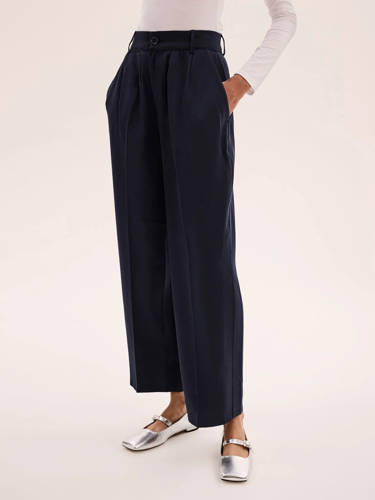 Cinnamon Tall Trouser in Navy