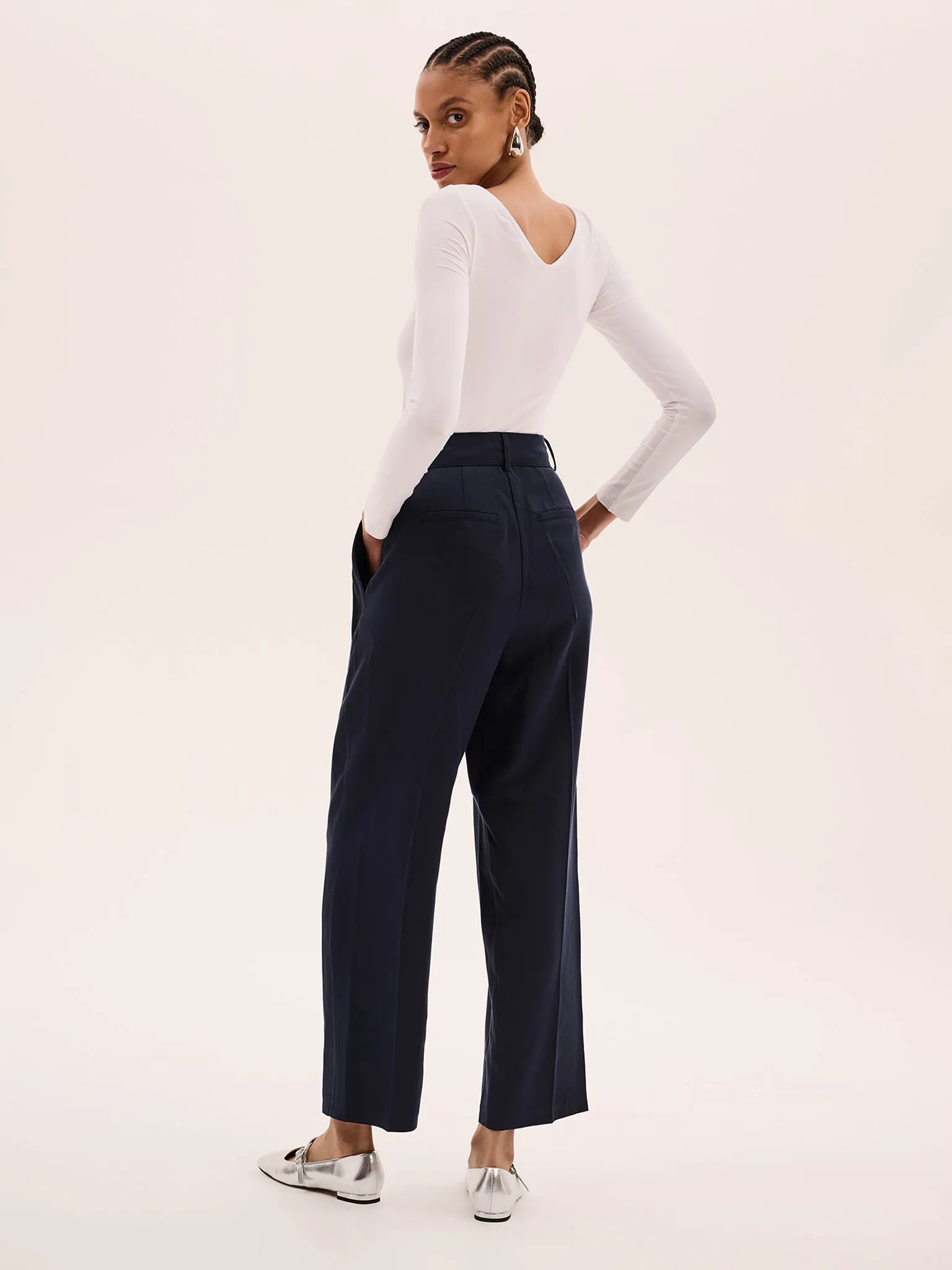 Cinnamon Tall Trouser in Navy