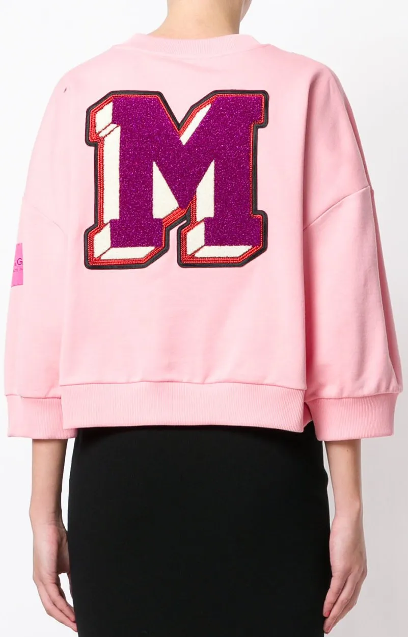 Embellished Patchwork Sweatshirt