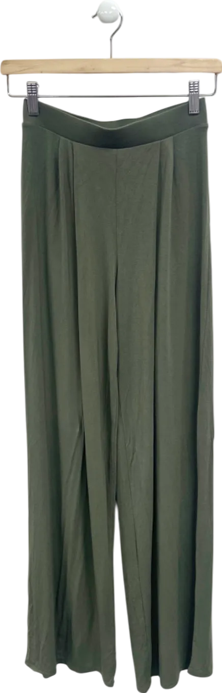 Fashion Nova Olive Wide Leg Trousers UK S