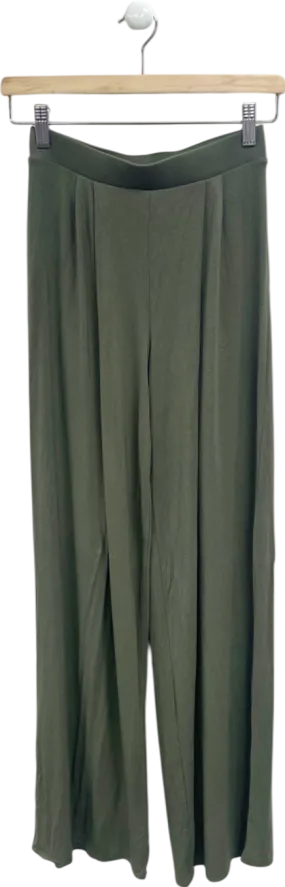 Fashion Nova Olive Wide Leg Trousers UK S