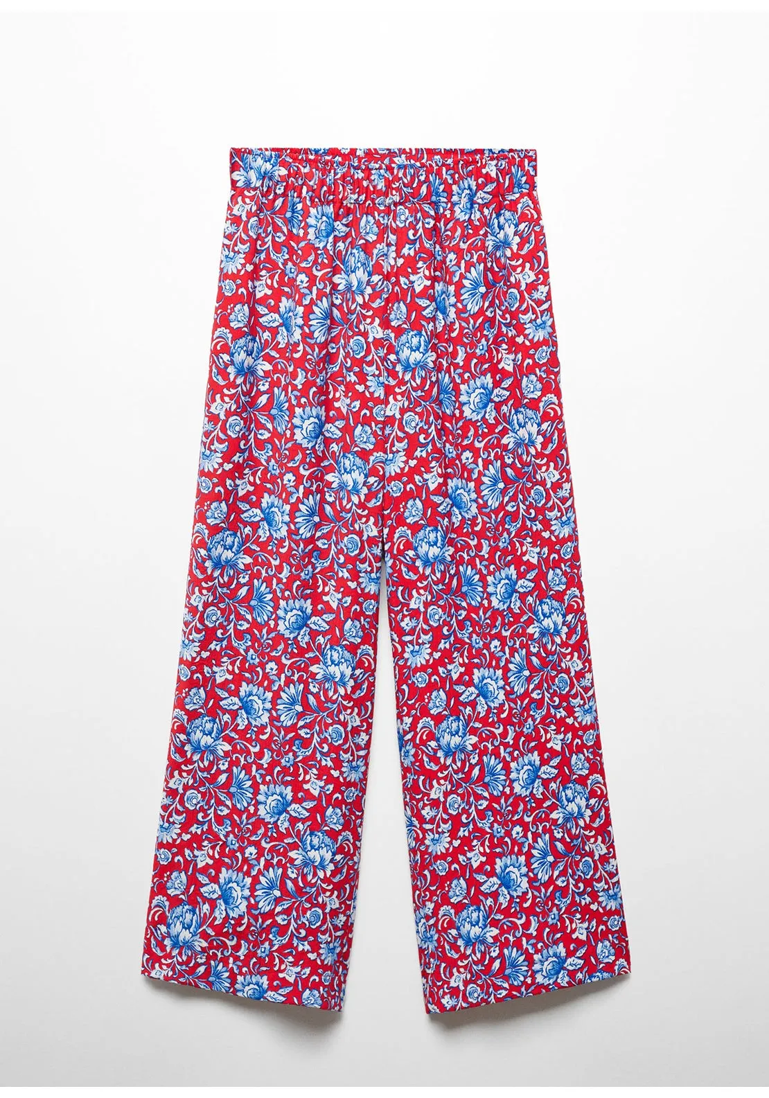 Floral print culotte trousers