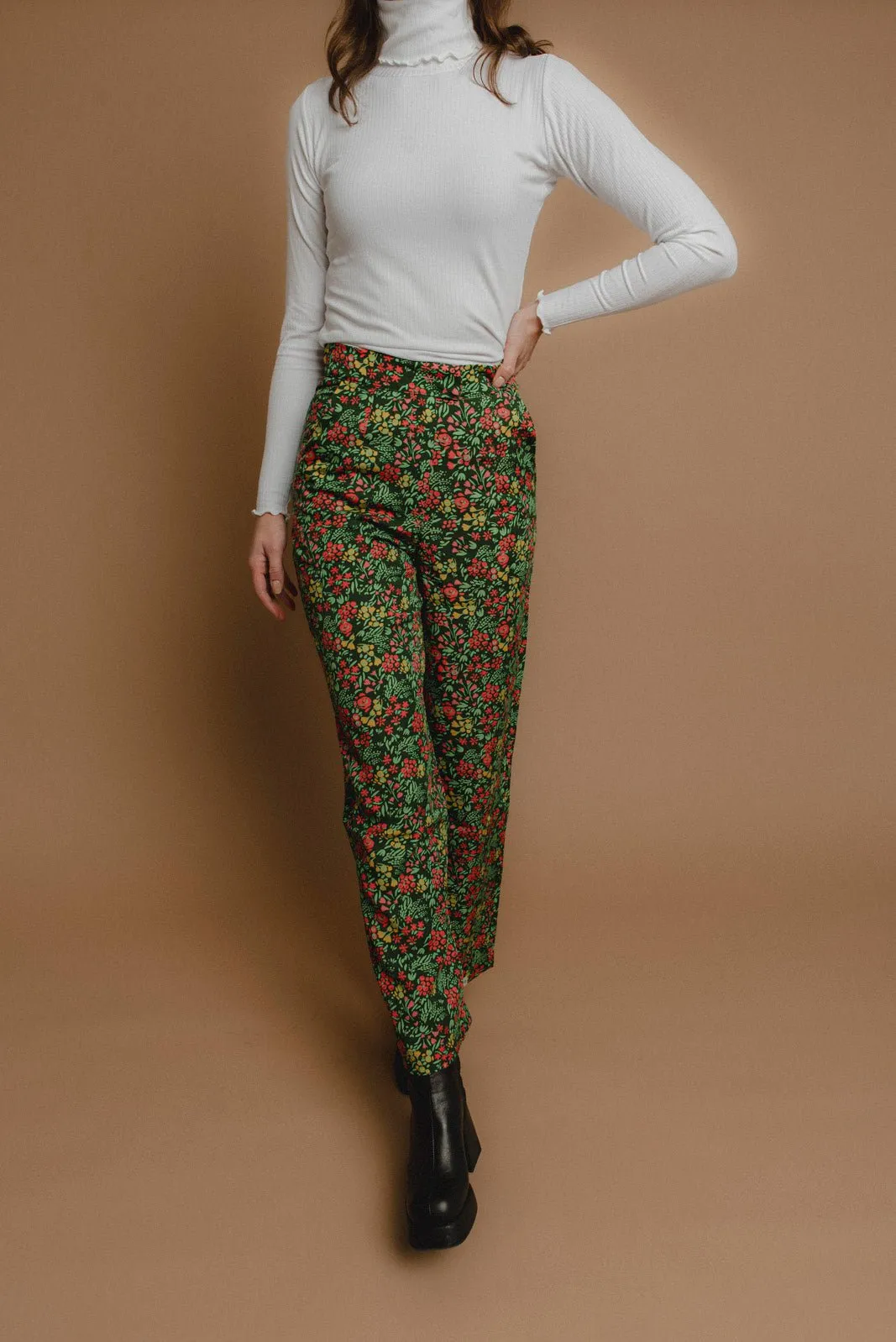 Flowy Trousers, Green Meadow