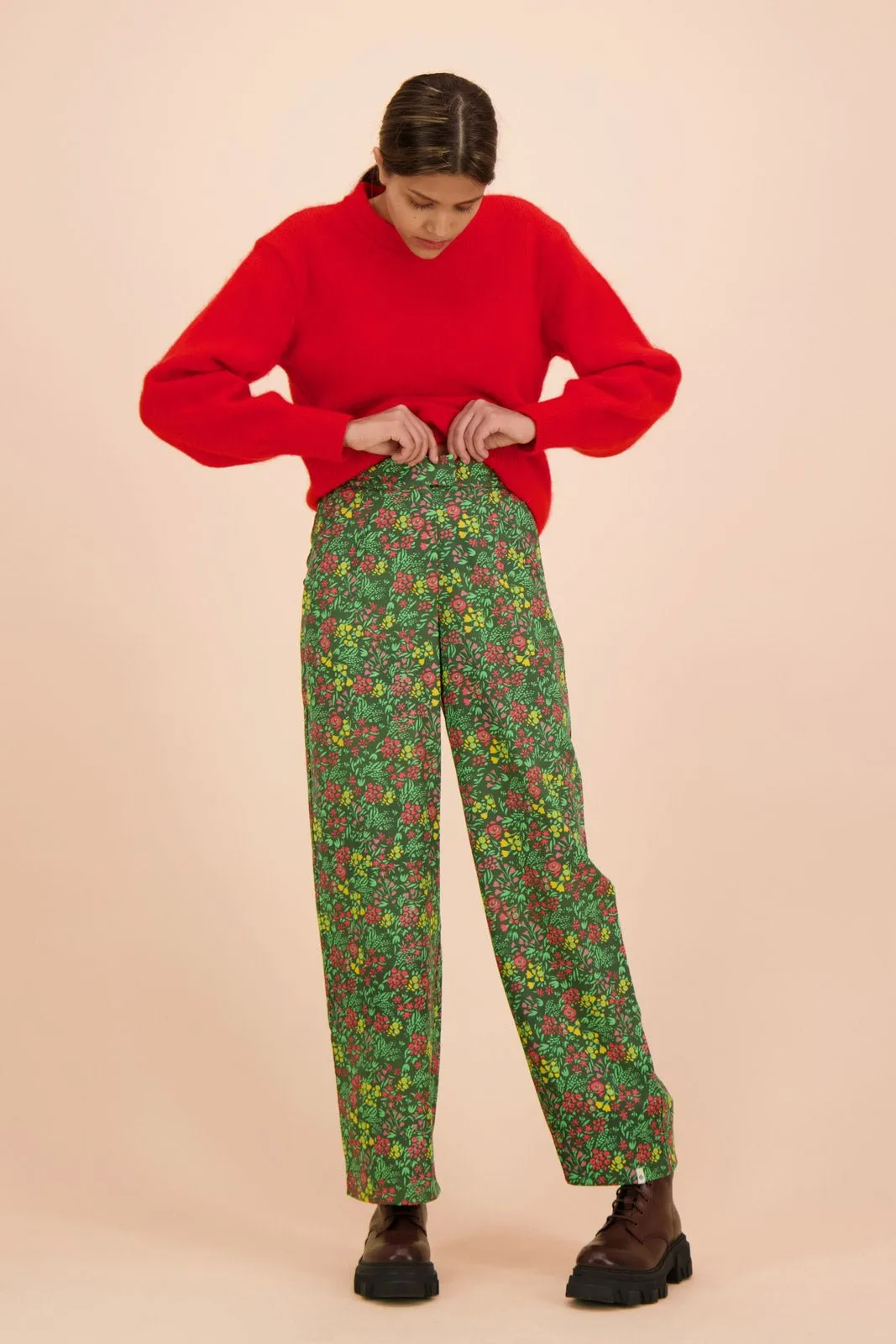 Flowy Trousers, Green Meadow