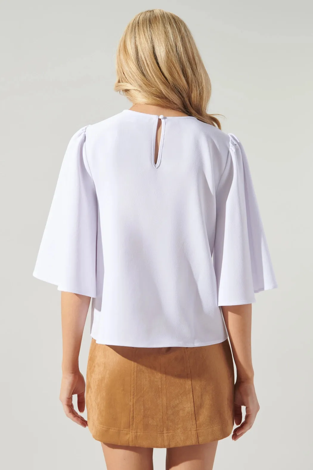 Flutter Sleeve Top