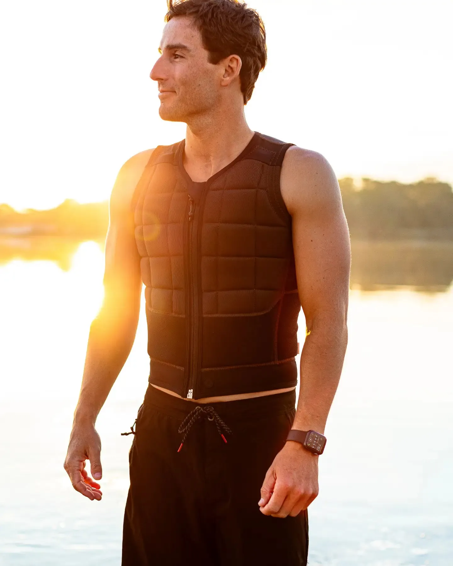 Follow RD Impact Vest - Black/Brown