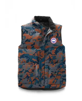 Freestyle Crew Vest Print Classic Camo Rust Mens