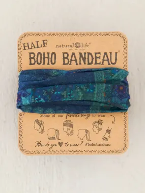 Half Boho Bandeau by Natural Life - Indigo Patchwork