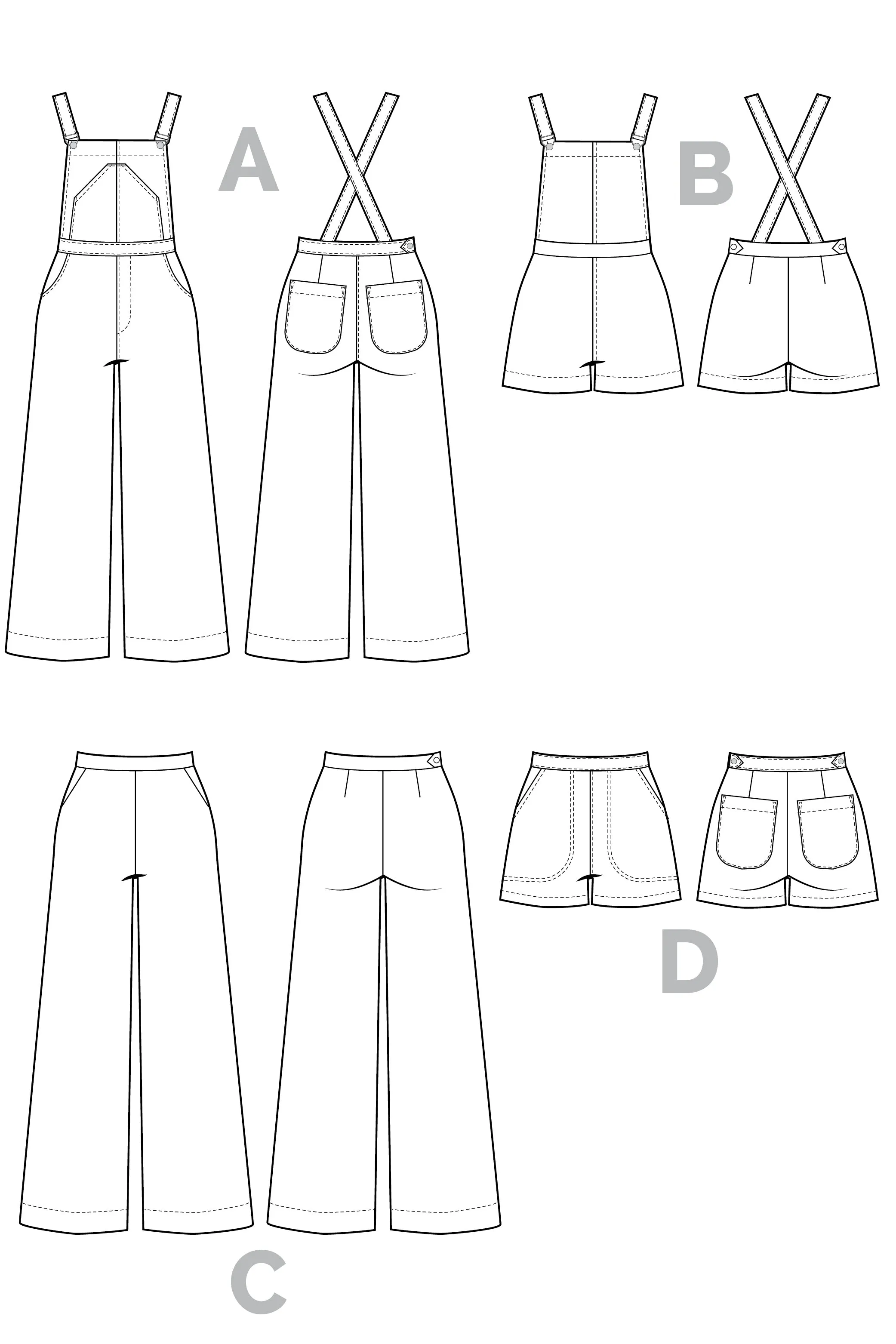 Jenny Overalls   Trousers Pattern