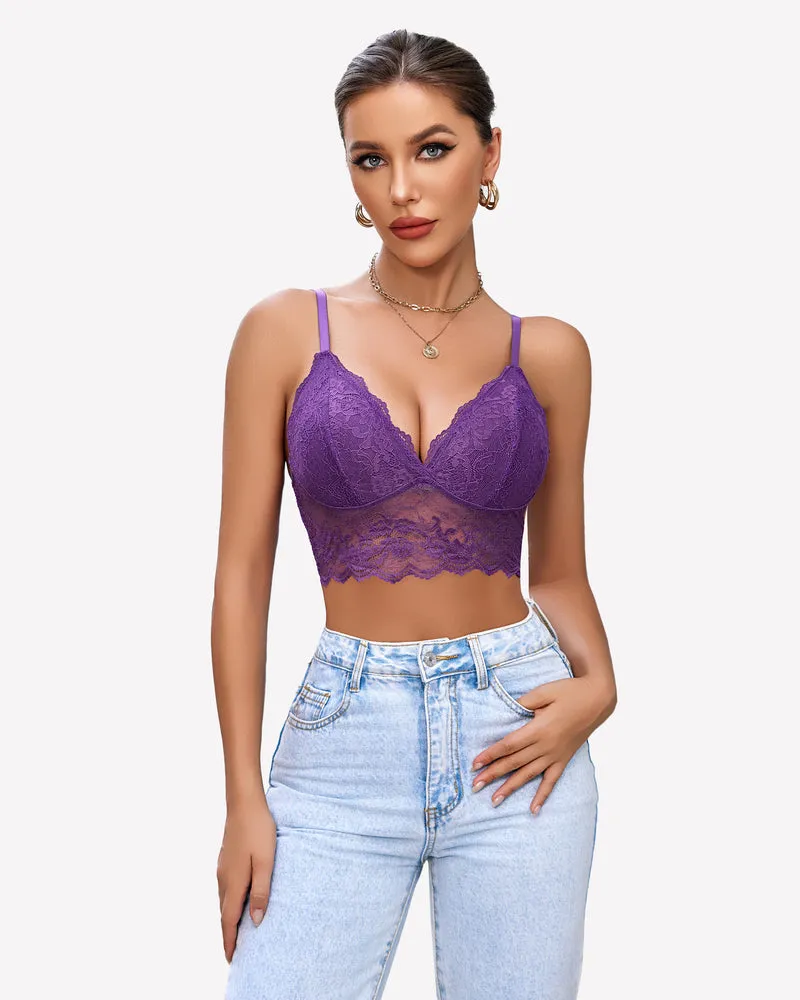 Lace Bustier Tops Cami Crop Top