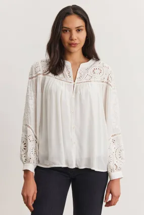 Libby Boho top in Cream