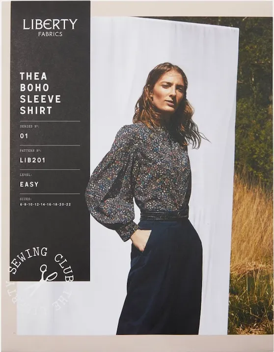 LIBERTY • Thea Boho Sleeve Shirt Sewing Pattern