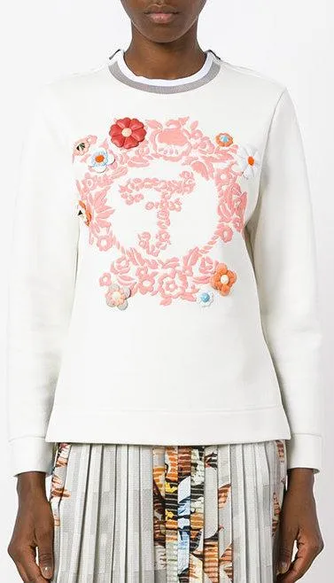 Long-Sleeved Embroidered Sweatshirt