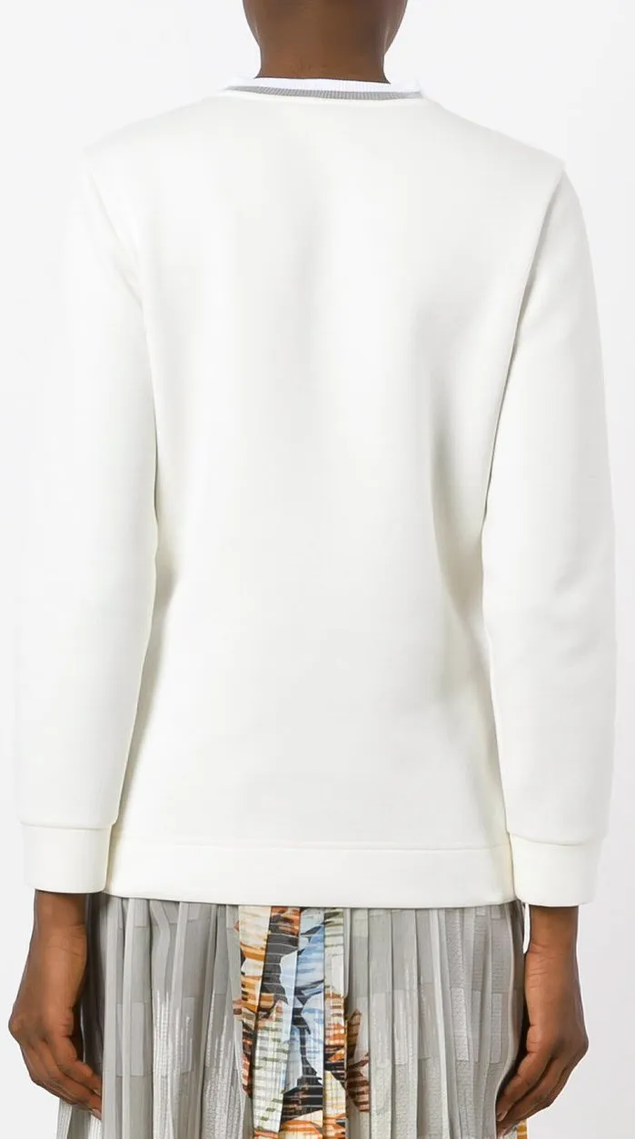 Long-Sleeved Embroidered Sweatshirt