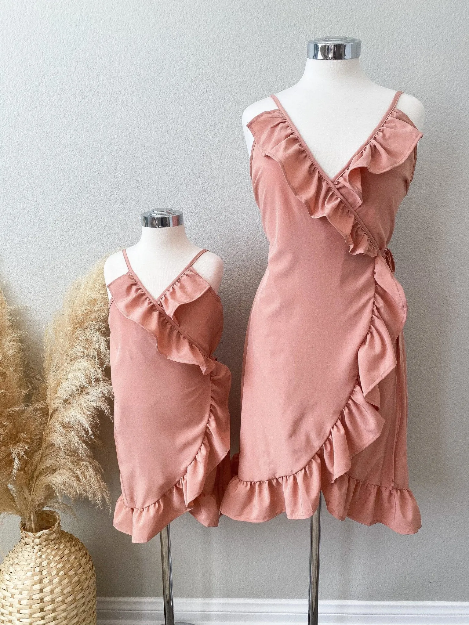 Mauve Wrap Matching Dresses