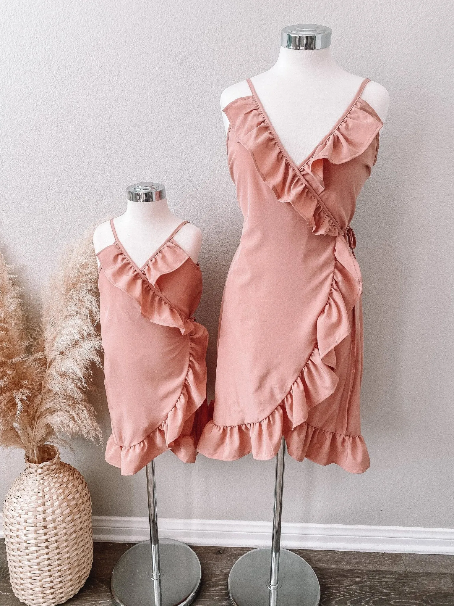 Mauve Wrap Matching Dresses