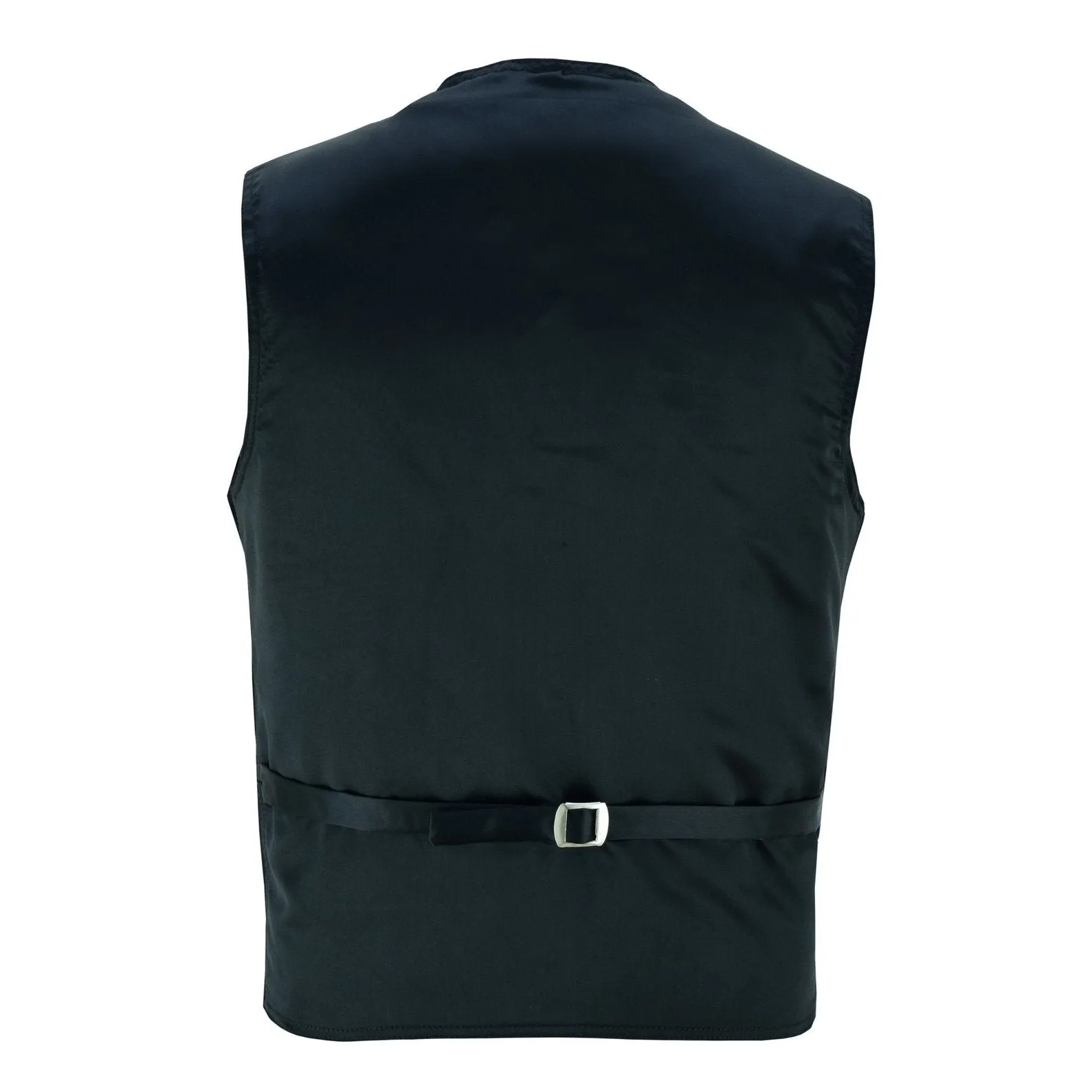 Mens Buttoned Classic Black Soft Suede Leather Waistcoat Vest