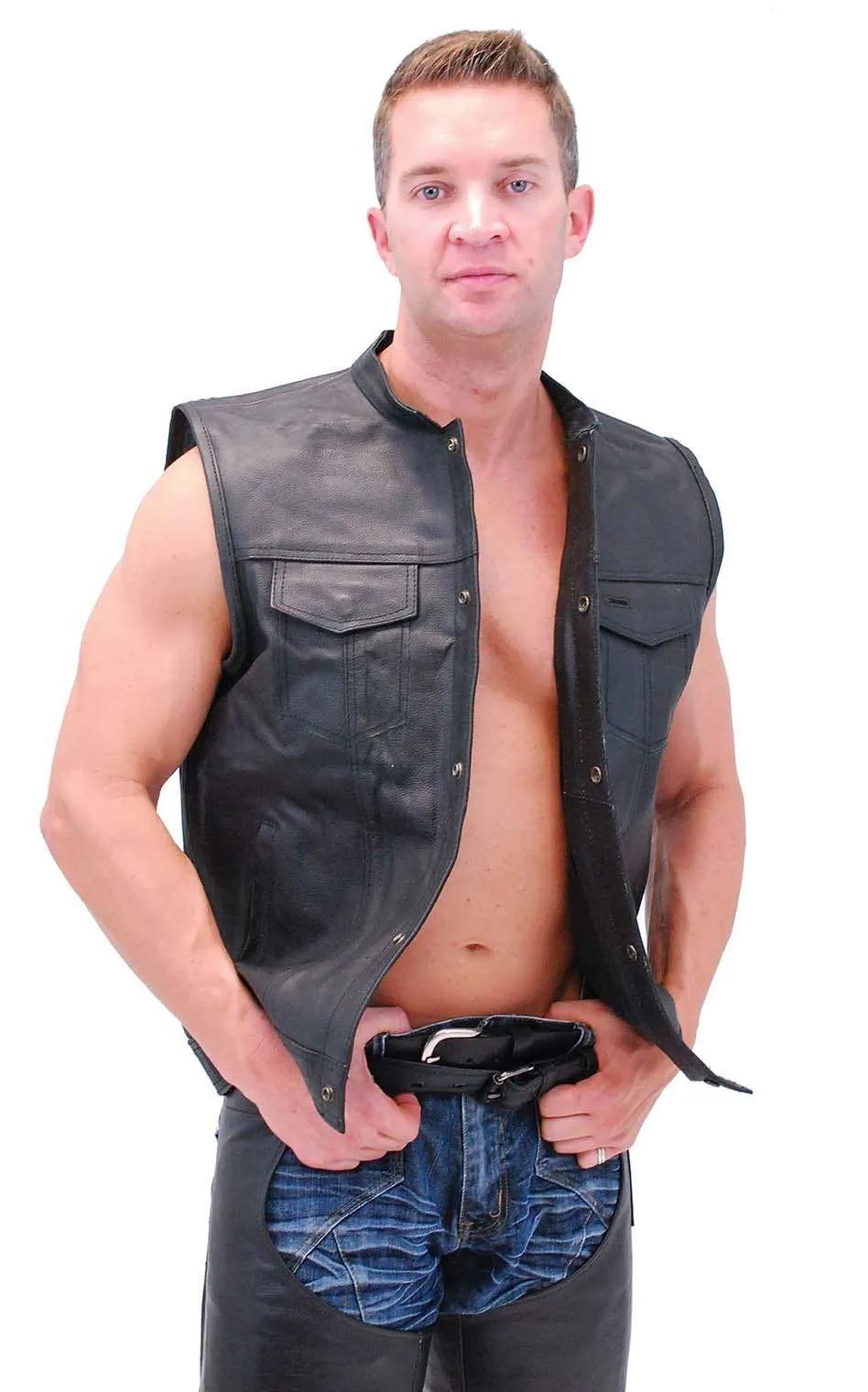 Men's Concealed Pocket Club Vest w/1 Piece Back #VM320GK