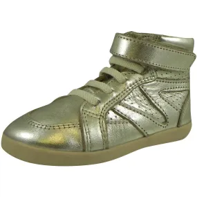 Old Soles Girl's and Boy's 329 Gold Cheer Leader High Top Sneaker