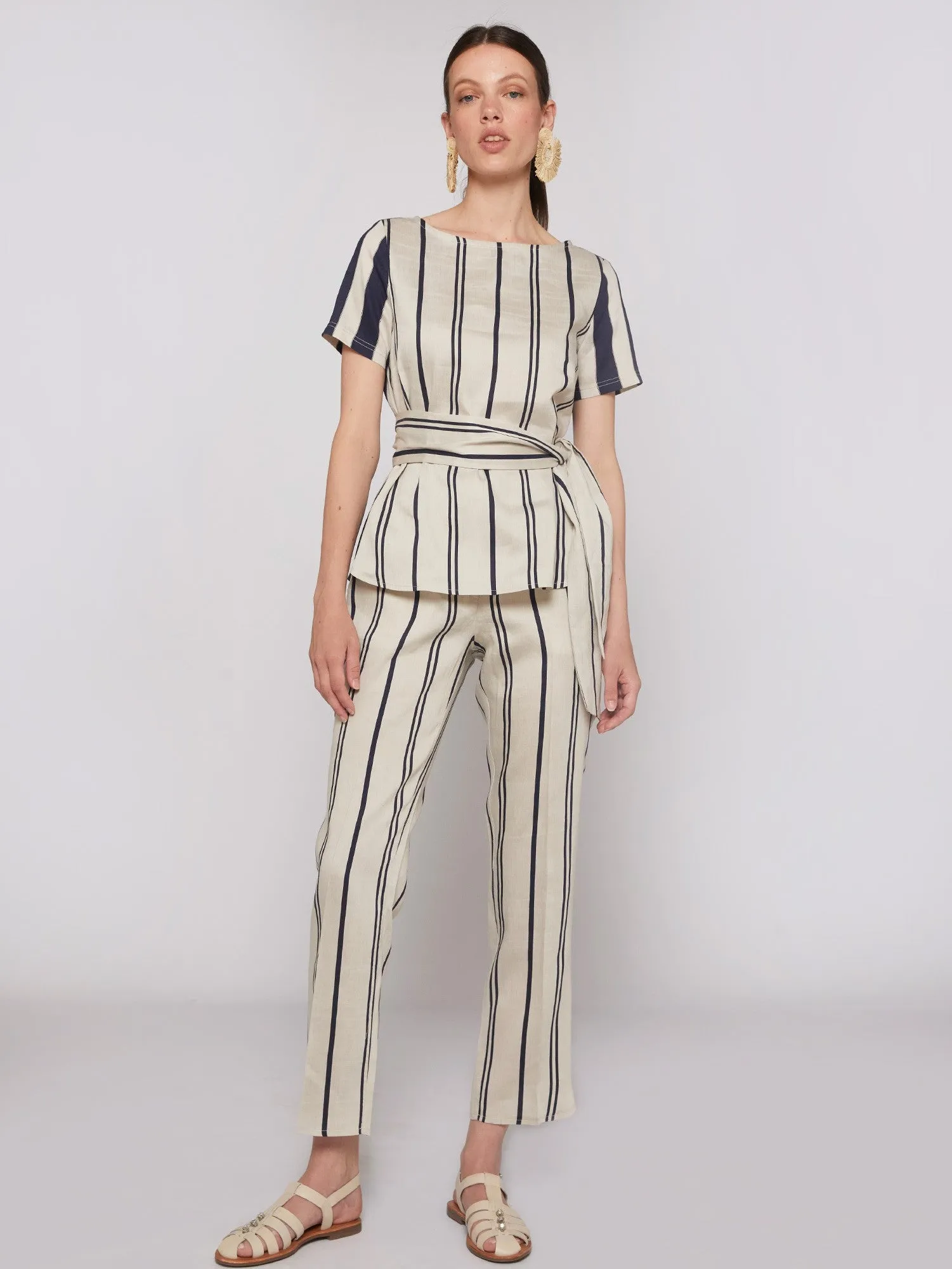 Ornella Trouser - Elba Stripes