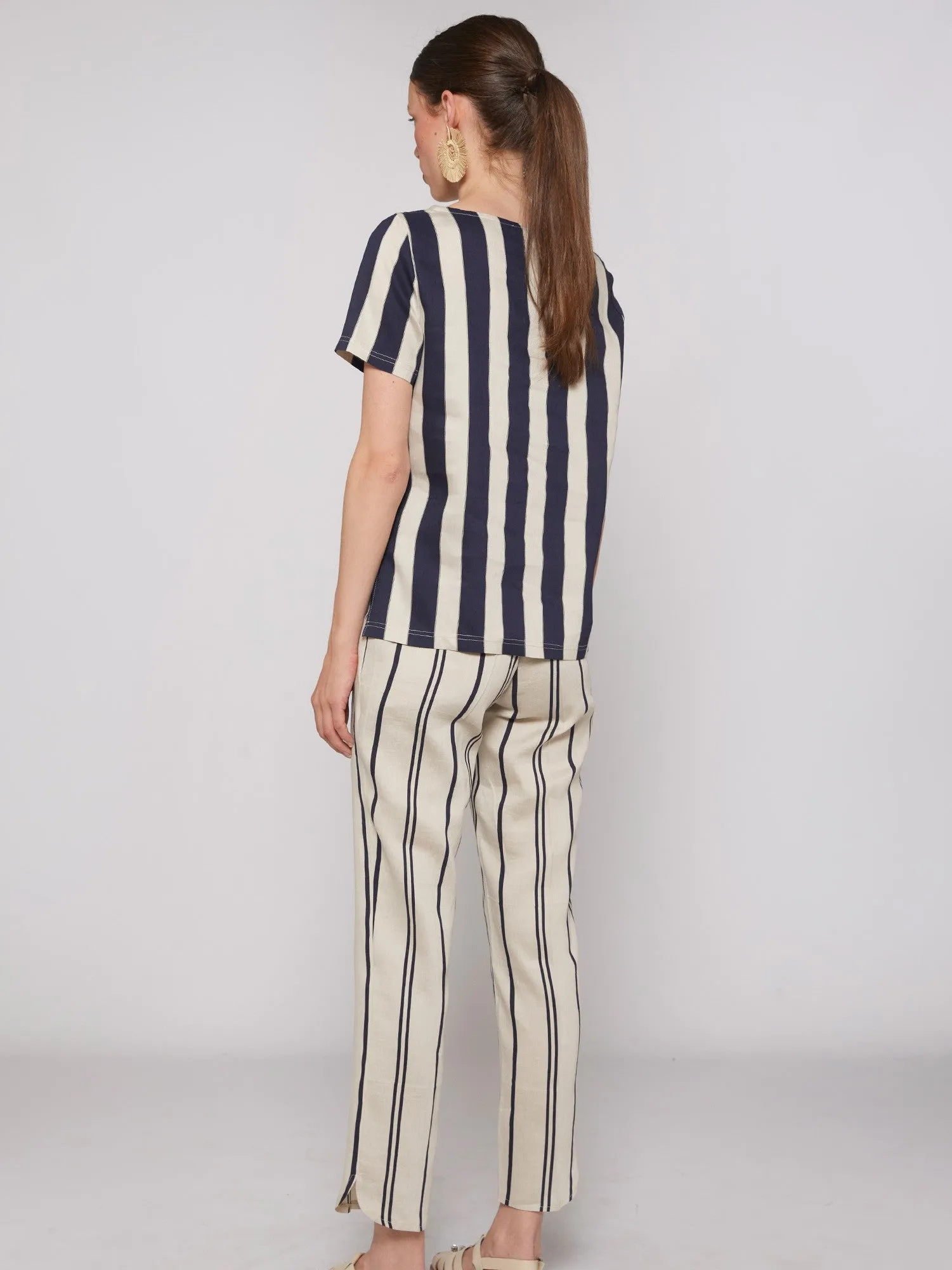 Ornella Trouser - Elba Stripes