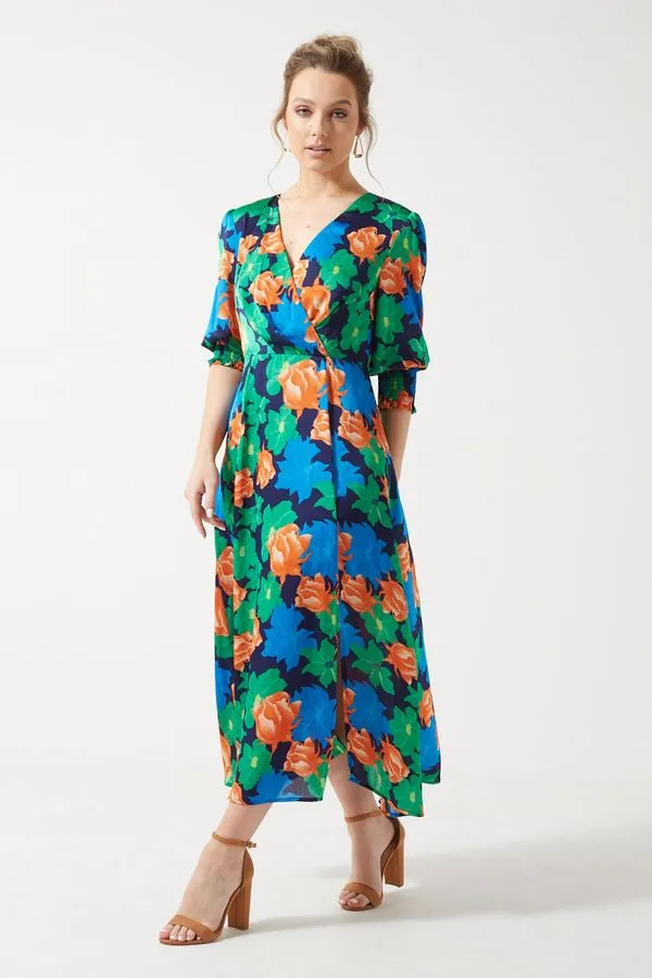 Pixie Daisy Wrap Front Dress