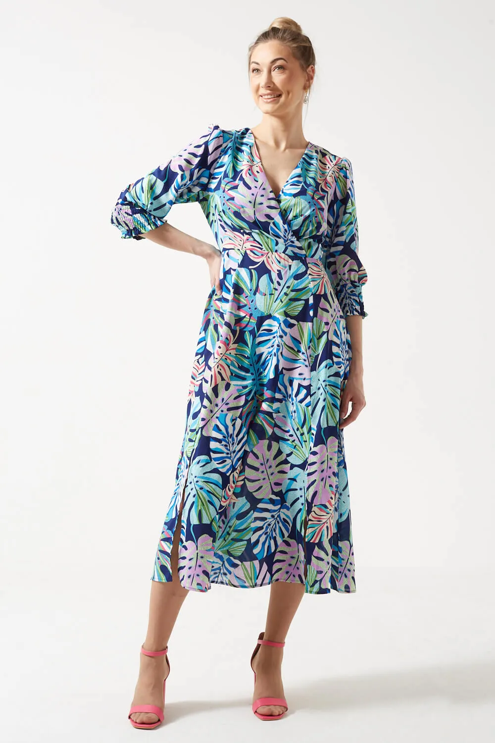 Pixie Daisy Wrap Front Dress