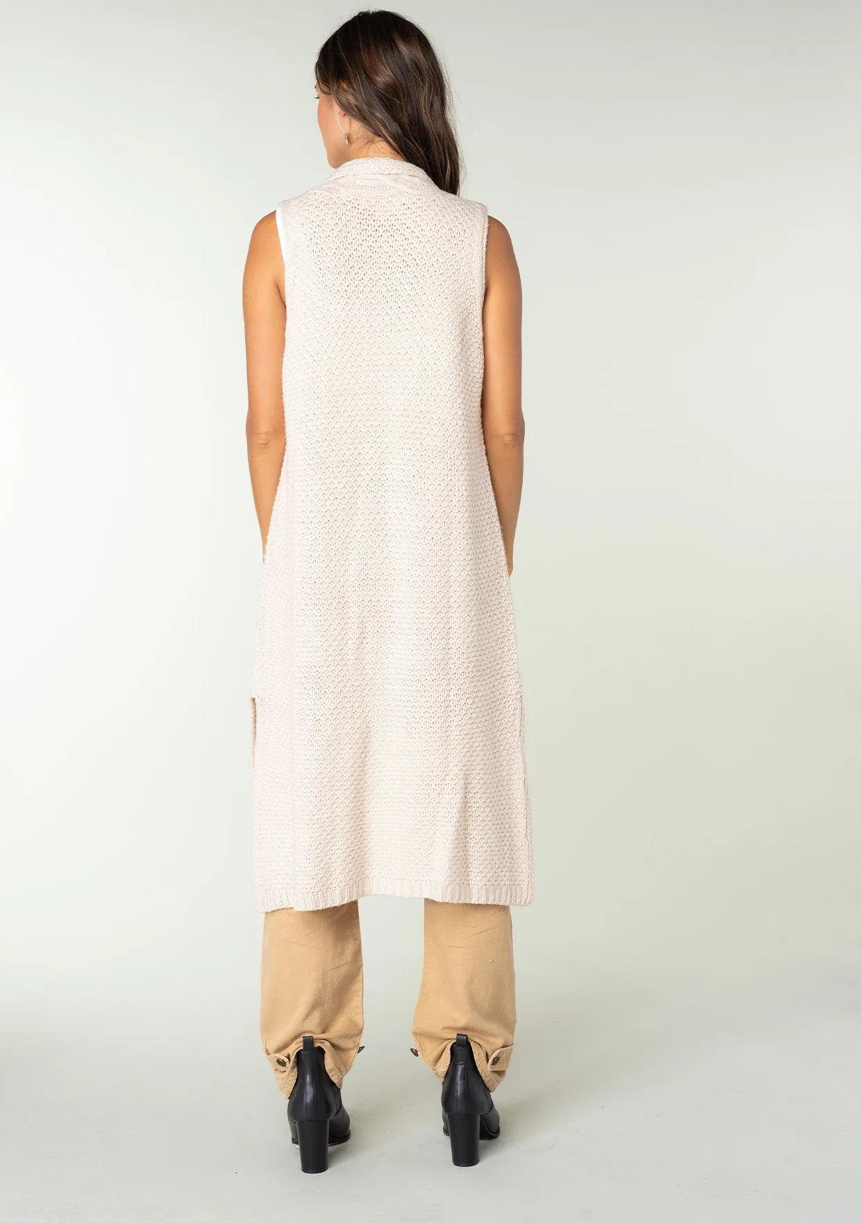 Sleeveless Duster Sweater