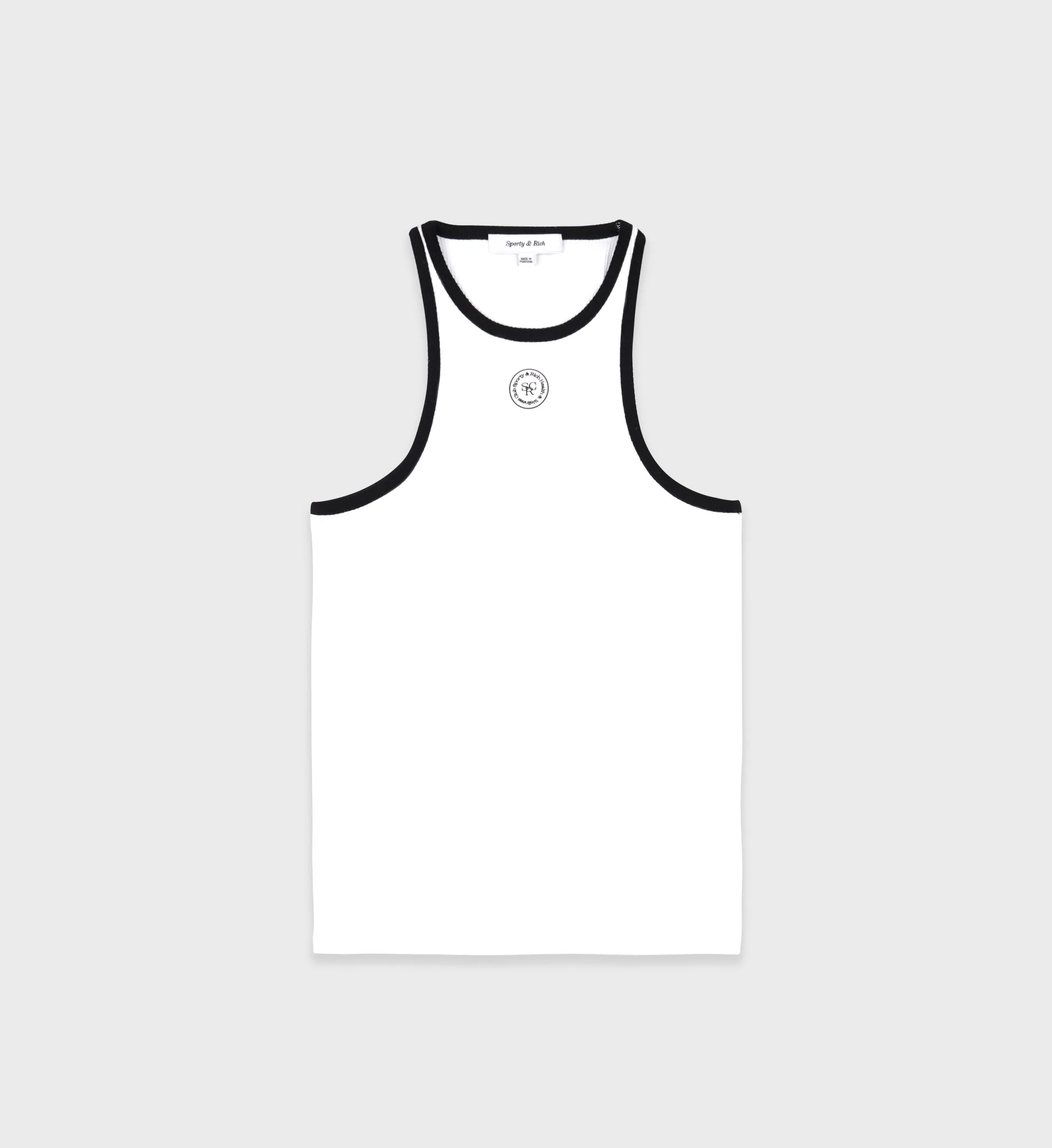 SRHWC Ribbed Tank - White/Black