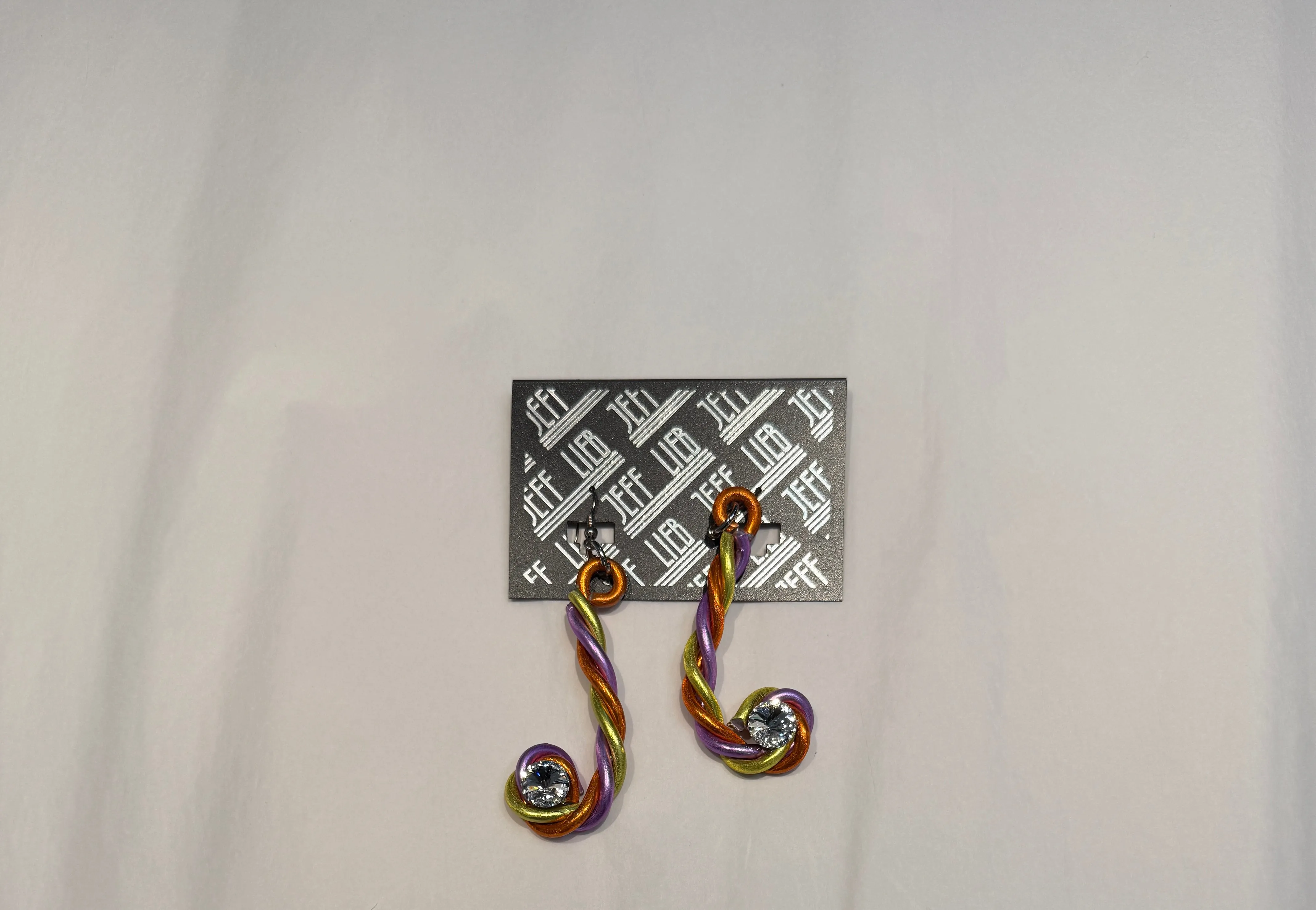 Swirly Drop Earrings by Jeff Lieb