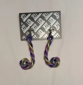 Swirly Drop Earrings by Jeff Lieb