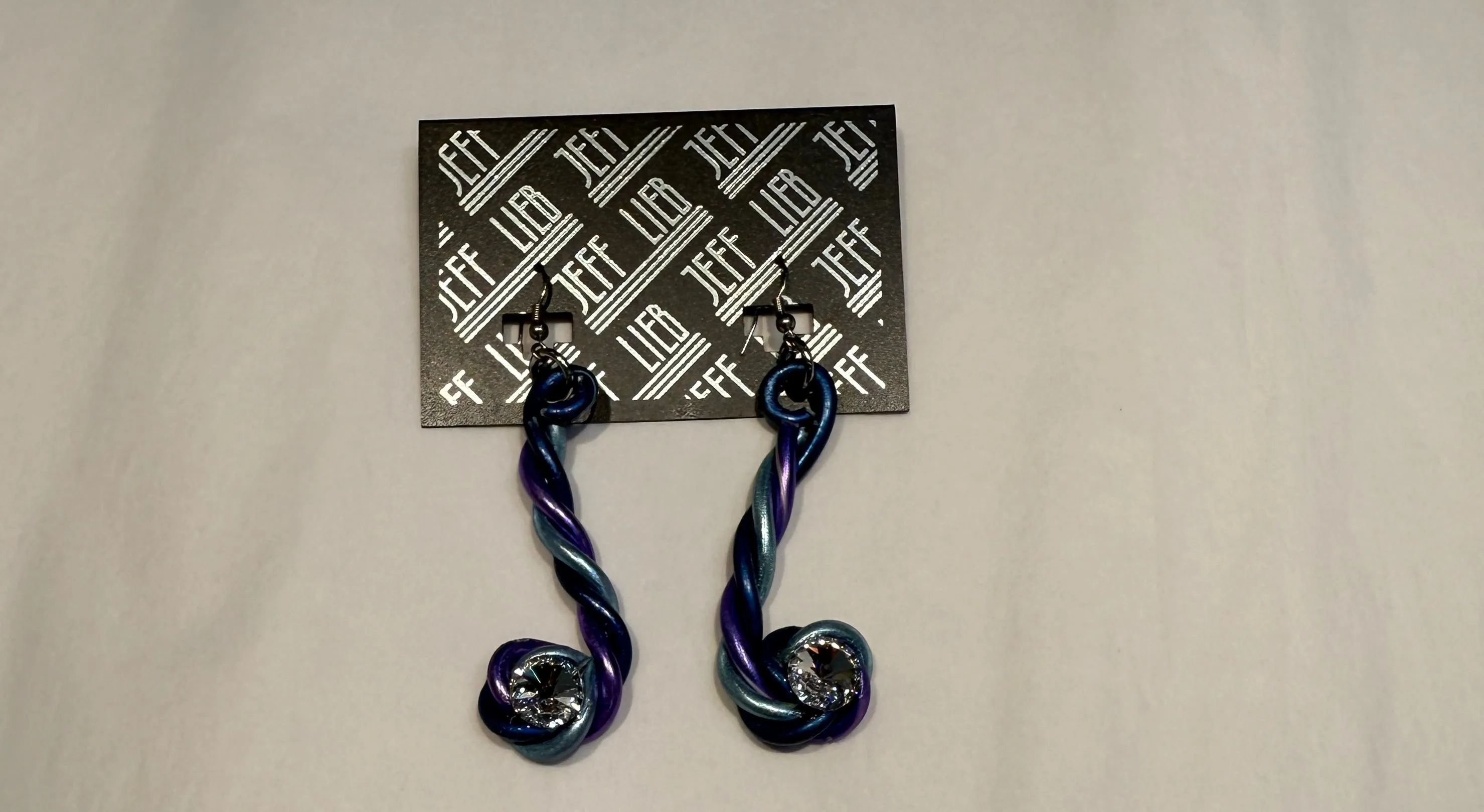 Swirly Drop Earrings by Jeff Lieb