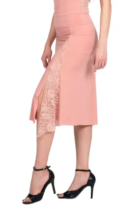 Tango Skirt with Left-side Lace Details