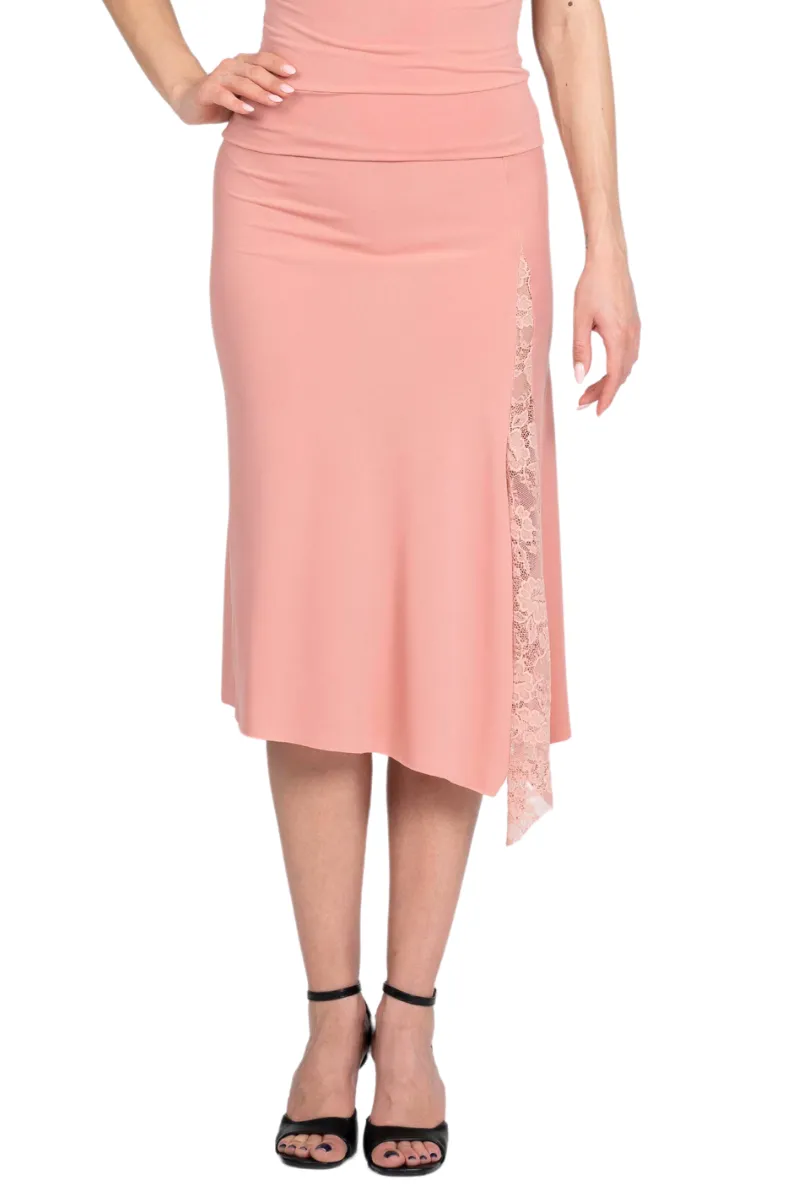 Tango Skirt with Left-side Lace Details