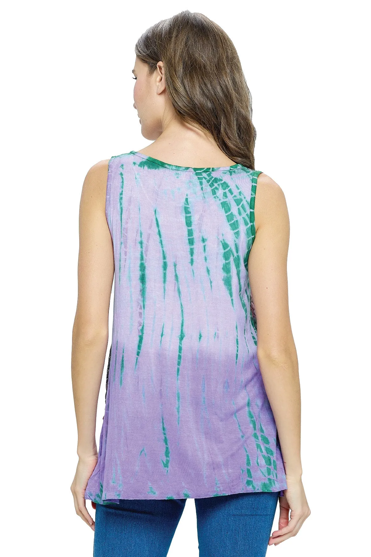 Tank Top Tie Dye Lace