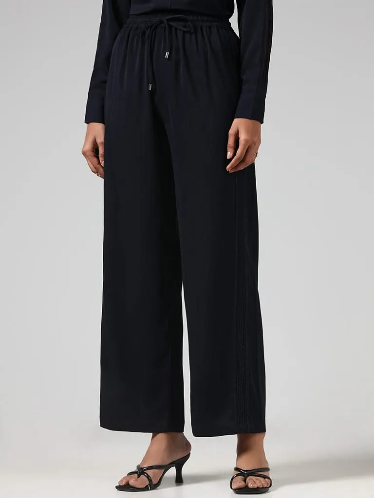 Wardrobe Solid Navy Trousers