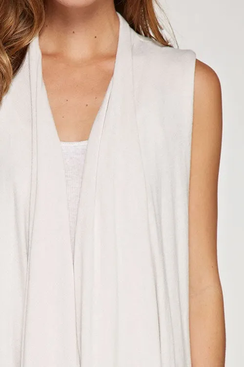 Western Shawl Collar Long Fringe Vest