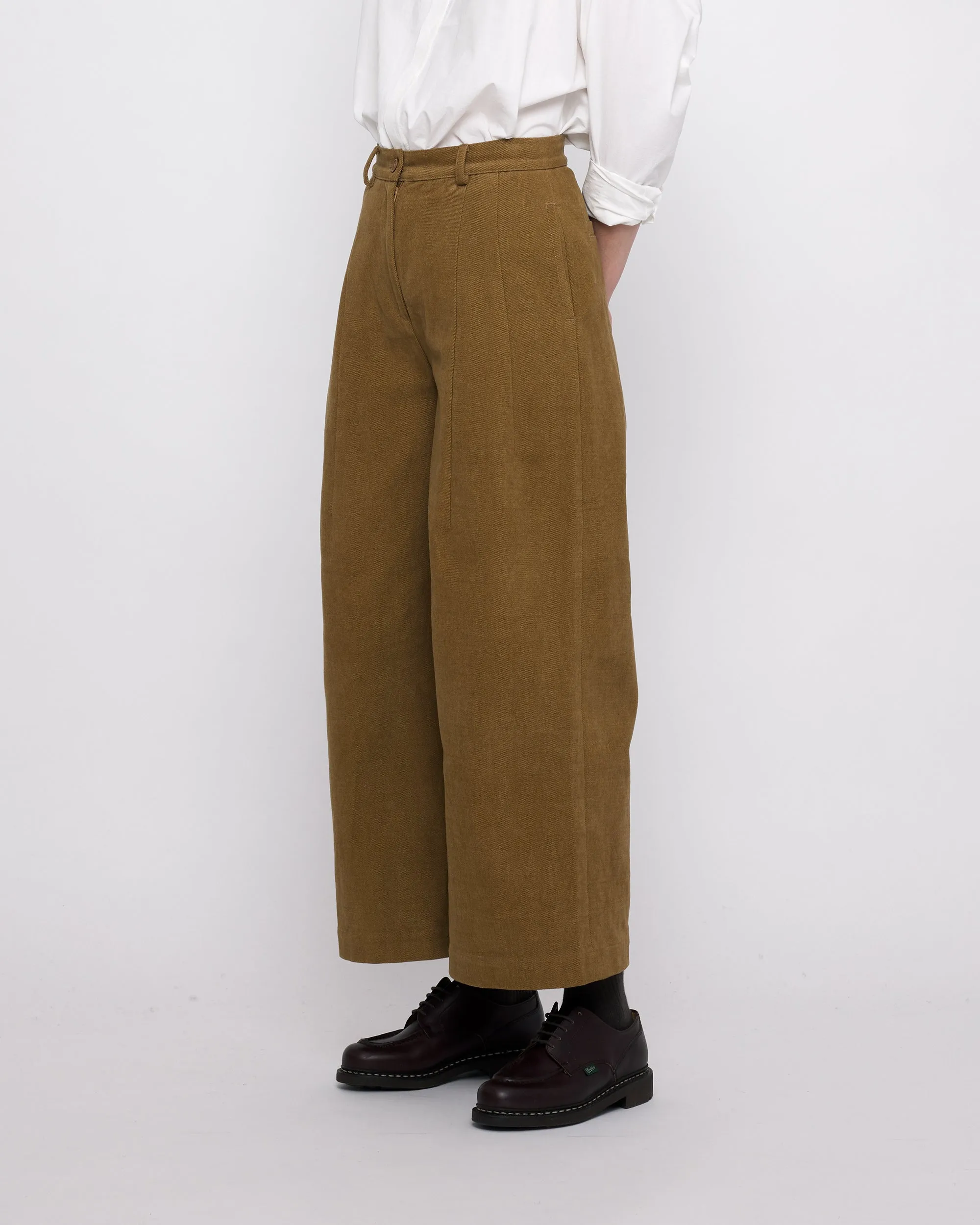 Wide-Legged Skate Trouser - FW24 - Kelp Brown