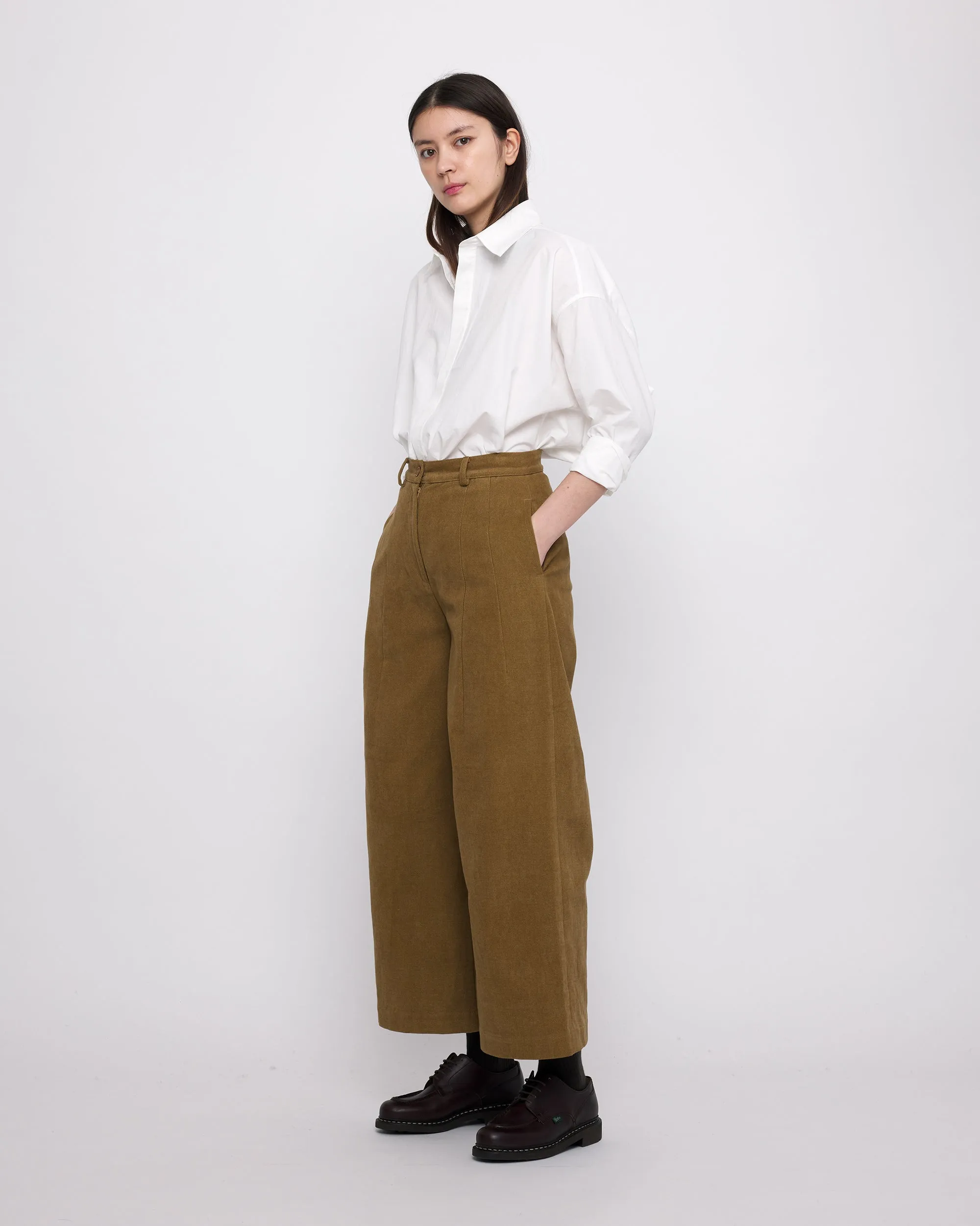 Wide-Legged Skate Trouser - FW24 - Kelp Brown